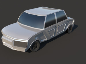 retro car 3D-Modell