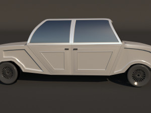 retro car 3D-Modell