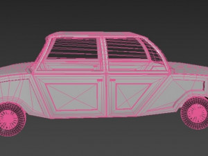 retro car 3D-Modell