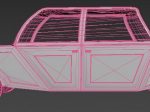 retro car 3D-Modell
