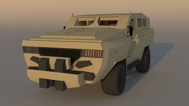 armored car 3D Модель .c4d .max .obj .3ds .fbx .stl .blend 
