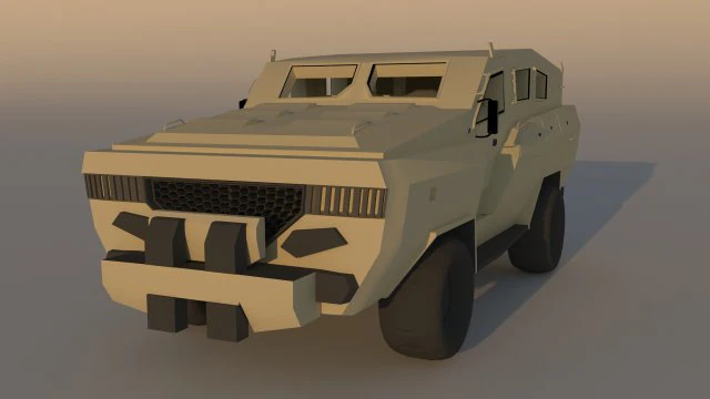 Panzerwagen 3D Modell .c4d .max .obj .3ds .fbx .stl .blend 