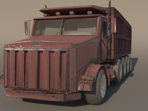 dump truck peterbilt 357 3Dモデル