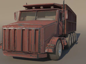 dump truck peterbilt 357 3D Model