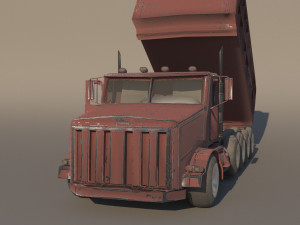 dump truck peterbilt 357 3Dモデル