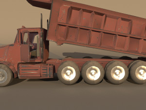 dump truck peterbilt 357 3Dモデル