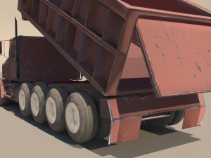 dump truck peterbilt 357 3D Model