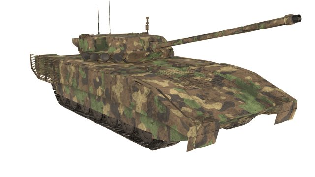 t-14 armata russian tank 3Dモデル .c4d .max .obj .3ds .fbx .stl .blend 