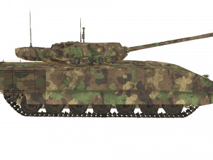t-14 armata russian tank 3Dモデル
