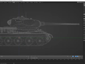 t-34-85 without textures 3D Model