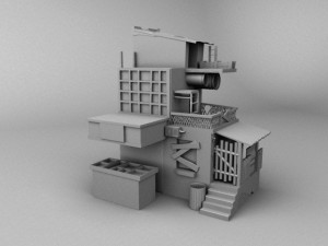 alex house 3D 模型