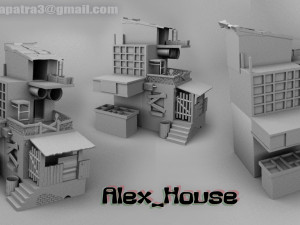 alex house 3D 模型
