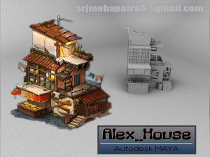alex house 3D 模型
