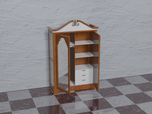 cabinet in old style 3D Model
