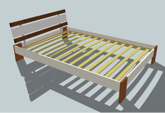futon Modelo 3D .c4d .max .obj .3ds .fbx .stl .blend 
