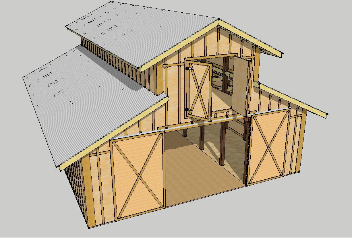 barn of north star ranch 3D Model .c4d .max .obj .3ds .fbx .stl .blend 