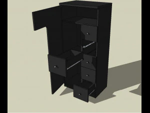 modern cabinet 3D Model