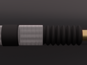 green lightsaber 3D Model