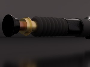 green lightsaber 3D Model