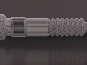 green lightsaber 3D Model