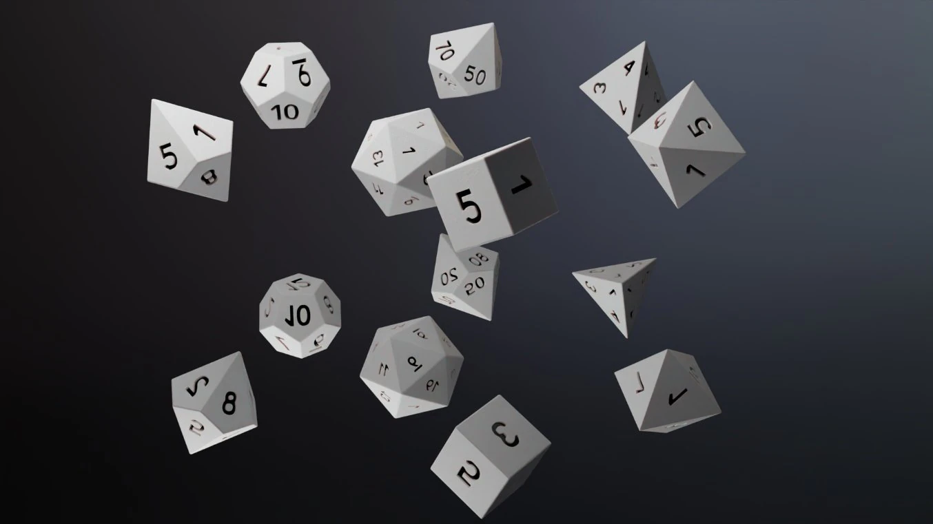 polyhedral dnd dice pack 3D Model .c4d .max .obj .3ds .fbx .stl .blend 