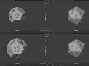 polyhedral dnd dice pack 3D मॉडल