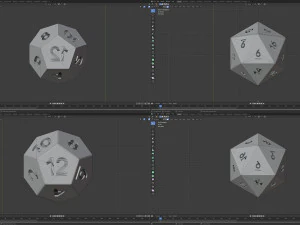 polyhedral dnd dice pack 3D Model