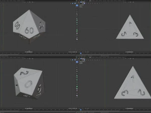 polyhedral dnd dice pack 3D Model