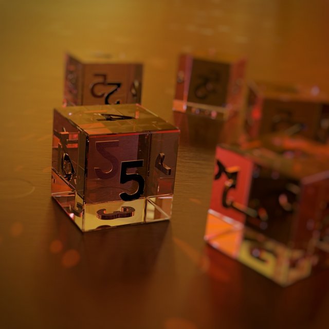 dnd dice d6 Modelo 3D .c4d .max .obj .3ds .fbx .stl .blend 
