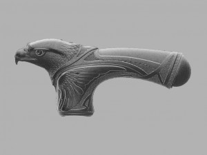 eagle cane handle 3D 模型