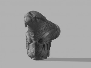 eagle cane handle 3D 模型
