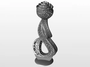 rosa Modelo de Impressão 3D