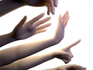 different hands 3D Print Model