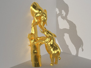 elephants 3D 打印模型