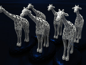 giraffe 3Dプリントモデル
