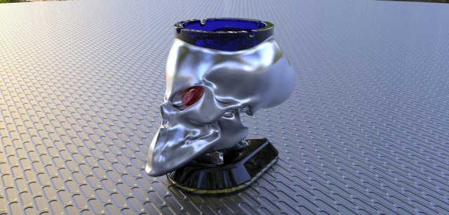 alien skull 3D Print Model .c4d .max .obj .3ds .fbx .stl .blend 