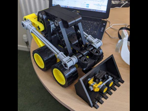 mini digger 3D Print Model