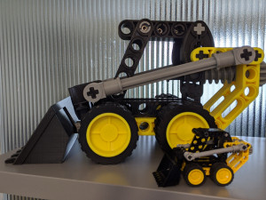 mini digger Model Cetak 3D