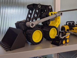 mini digger Model Cetak 3D