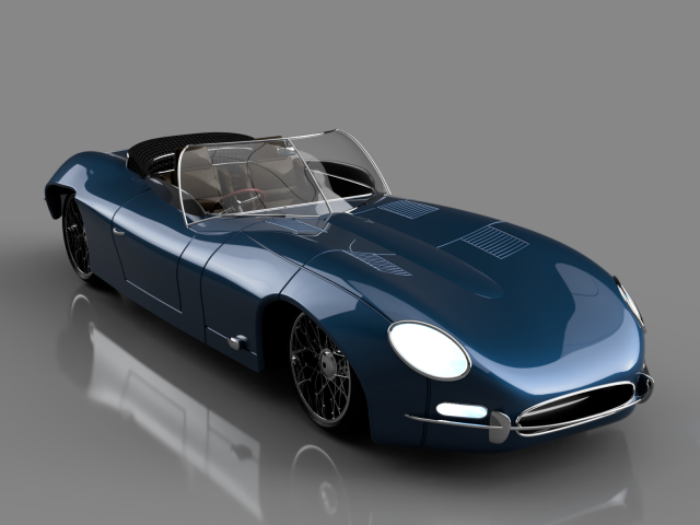 jaguar etr Model 3D .c4d .max .obj .3ds .fbx .stl .blend 