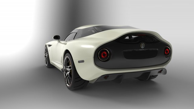 alfa romeo zagato 3D Модель .c4d .max .obj .3ds .fbx .stl .blend 