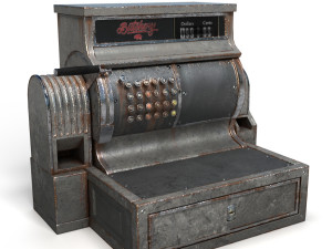 old cash register 3D Model