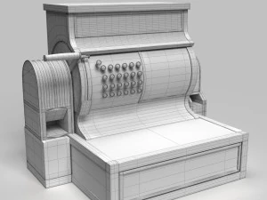 old cash register 3D Model