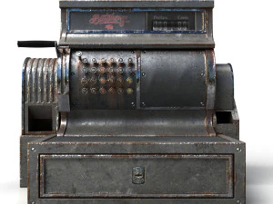 old cash register 3D Model