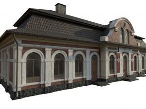 station building 3D Модель
