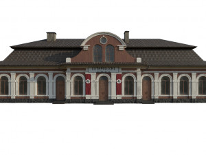 station building 3D Model