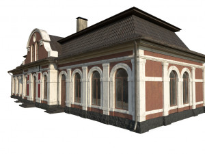 station building 3D Model
