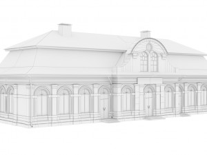 station building 3D Model