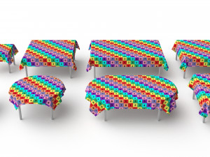 tablecloth pack 3D Модель