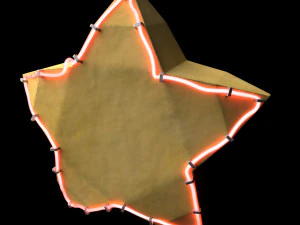 霓虹灯星 3D 模型